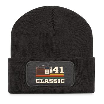 Anniversary 1941 retro classic - Recycled Patch Beanie - dark grey - Front