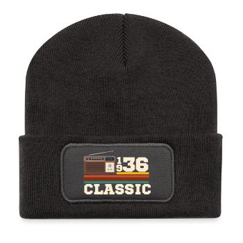 Anniversary 1936 retro classic - Recycled Patch Beanie - dark grey - Front