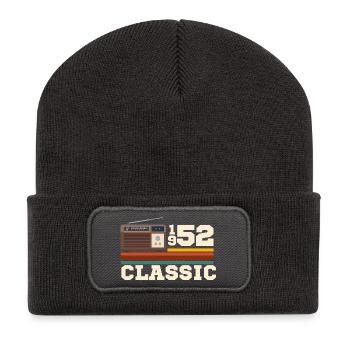 Anniversary 1952 retro classic - Recycled Patch Beanie - dark grey - Front