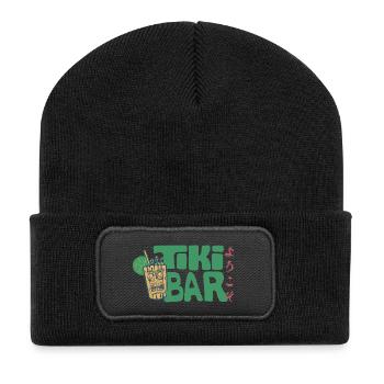 Welcome to the Tokyo Tiki Bar in Japanese - Recycelte Patch Beanie - Schwarz - Vorne