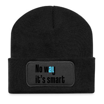 No way it's smart - Recycled Patch Beanie - black - Front