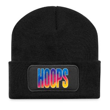 Hoops Basketball Sports Idée Cadeau BBall - Beanie recyclé à patch - noir - Devant