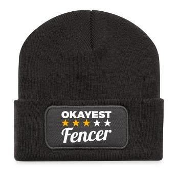 Bester Fechter - Recycelte Patch Beanie - Dunkelgrau - Vorne