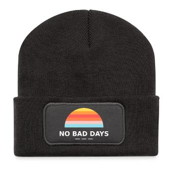 PAS DE MAUVAIS JOURS - Beanie recyclé à patch - charbon - Devant