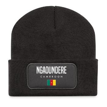 Ngaoundéré Cameroun Camerounais - Beanie recyclé à patch - charbon - Devant