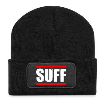Buveur de bière, amateur de bière - Beanie recyclé à patch - noir - Devant
