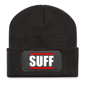 Buveur de bière, amateur de bière - Beanie recyclé à patch - charbon - Devant