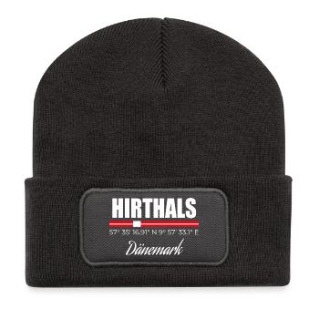 Hirthals - Beanie recyclé à patch - charbon - Devant