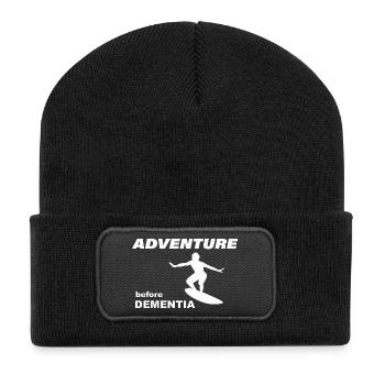 SURF ADVENTURE - Recycled Patch Beanie - black - Front