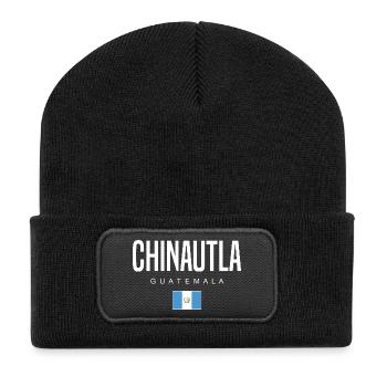 Chinautla Guatemala Guatemalteken - Recycelte Patch Beanie - Schwarz - Vorne
