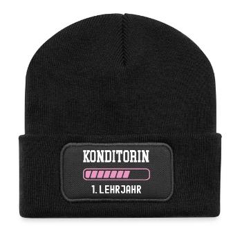 Formation de confiseur 1 an d’apprentissage première année d’apprentissage - Beanie recyclé à patch - noir - Devant