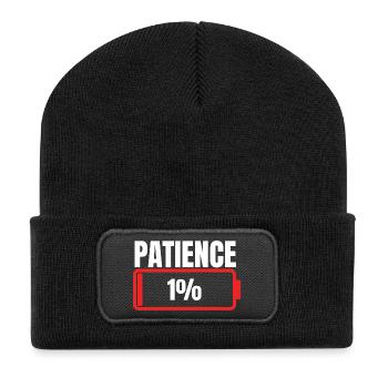 Patience 1% Spell - Recycled Patch Beanie - black - Front