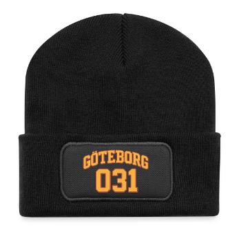 Göteborg, 031 Uni - Recycelte Patch Beanie - Schwarz - Vorne