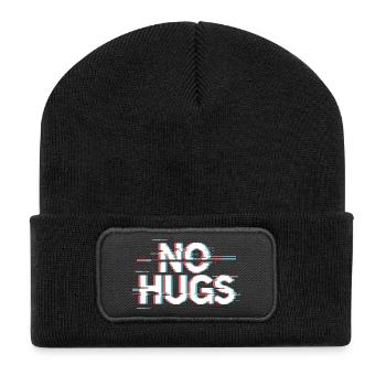 Pas de câlins s’il te plaît garde tes distances câlins antisociaux - Beanie recyclé à patch - noir - Devant