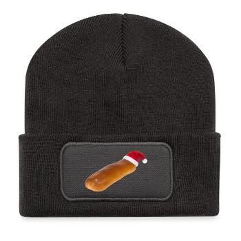 Brabant Wurstrolle Weihnachten – Hut, Brabant Pride, - Recycelte Patch Beanie - Dunkelgrau - Vorne