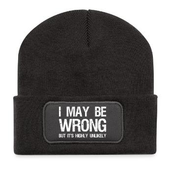 I may be wrong but it's highly unlikely - Recycled Patch Beanie - dark grey - Front