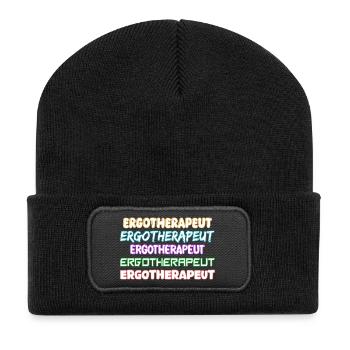 Occupational therapist as a job - Recycled Patch Beanie - black - Front