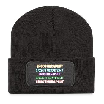 Ergotherapeut als Job - Recycelte Patch Beanie - Dunkelgrau - Vorne