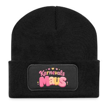 Carnival Mouse Cologne Girl – Carnival Cologne - Recycled Patch Beanie - black - Front