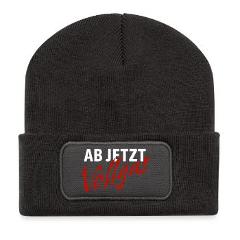 From now on full throttle - good intentions - Recycled Patch Beanie - dark grey - Front