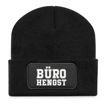 Office Hengst - Recycled Patch Beanie - black - Front
