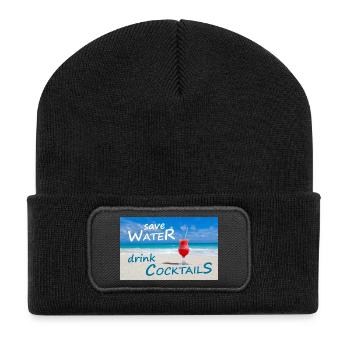 Cocktails - Recycled Patch Beanie - black - Front