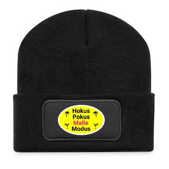 Hocus Pocus Malle Mode Tropical Mallorca - Recycled Patch Beanie - black - Front