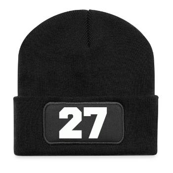 Number 27 - Recycled Patch Beanie - black - Front