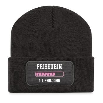 Hairdresser training 1 year of apprenticeship first year apprenticeship - Recycled Patch Beanie - dark grey - Front