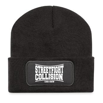 STREETFIGHT_COLLISION_MMA_Mixed Martial Arts - Recycelte Patch Beanie - Dunkelgrau - Vorne