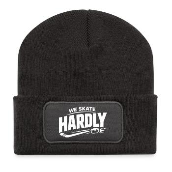 Beer League Hockey Funny Hockey Players Team Humor - Recycled Patch Beanie - dark grey - Front