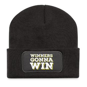 Winners Gonna Win - Recycled Patch Beanie - dark grey - Front