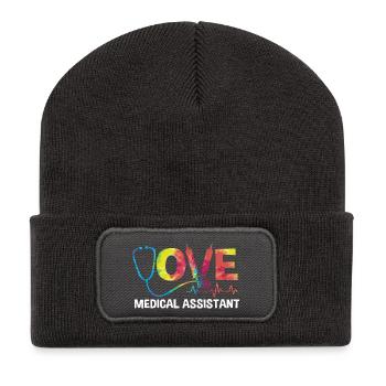 Medical Physician MFA - Recycled Patch Beanie - dark grey - Front