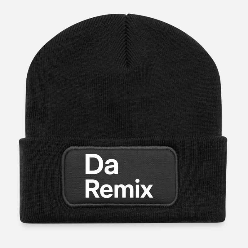 Da Remix (Bavarian for "The Remix") - Recycled Patch Beanie - black