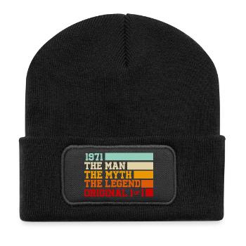1971: Der Mann, der Mythos, die Legende - Recycelte Patch Beanie - Schwarz - Vorne