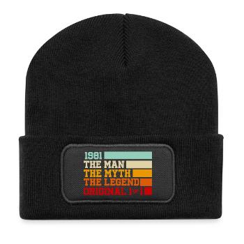 1981 Légende Originale 1 sur 1 - Beanie recyclé à patch - noir - Devant