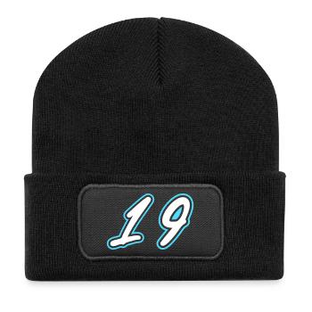 Symbole numérique 19 - Beanie recyclé à patch - noir - Devant
