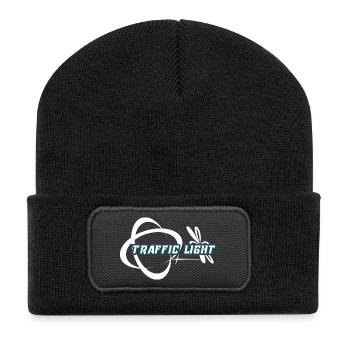 Traffic Light Fusion Logo - Recycelte Patch Beanie - Schwarz - Vorne