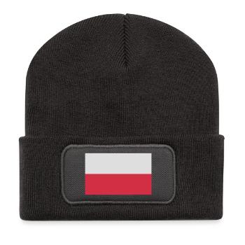 polen - Recycled Patch Beanie - dark grey - Front