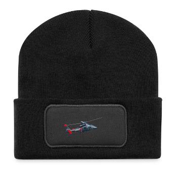 Rescue marine dolphin - Recycled Patch Beanie - black - Front