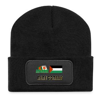 palestine_1 - Beanie recyclé à patch - noir - Devant