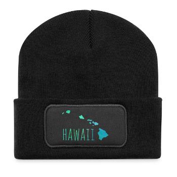 hawaii - Beanie recyclé à patch - noir - Devant