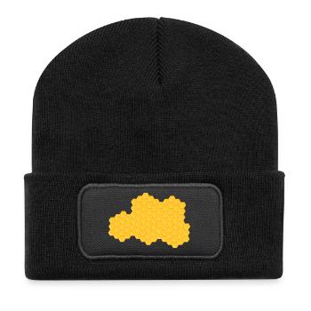 bie 152 - Beanie recyclé à patch - noir - Devant