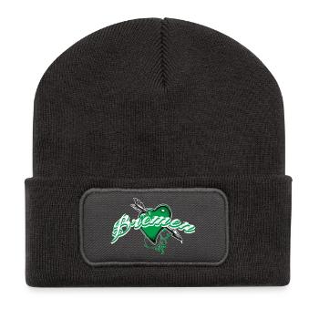 Bremen - Recycelte Patch Beanie - Dunkelgrau - Vorne