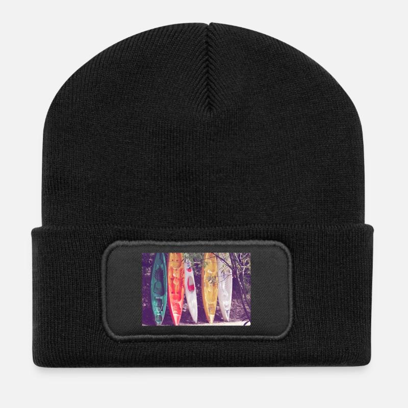 Kanus - Recycelte Patch Beanie - Schwarz