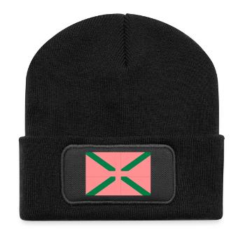 drapeau_basques_seul - Recycelte Patch Beanie - Schwarz - Vorne