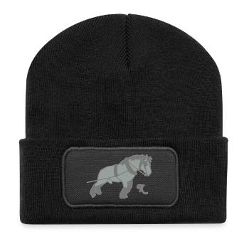 kaltblutziehtk - Recycelte Patch Beanie - Schwarz - Vorne