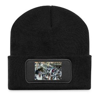 London Central Station - Recycled Patch Beanie - black - Front