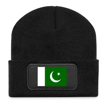 Drapeau du Pakistan - Beanie recyclé à patch - noir - Devant