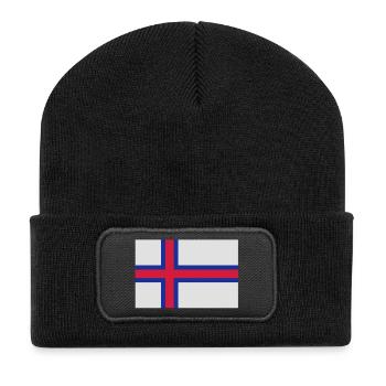 drapeau_iles_feroe - Recycled Patch Beanie - black - Front
